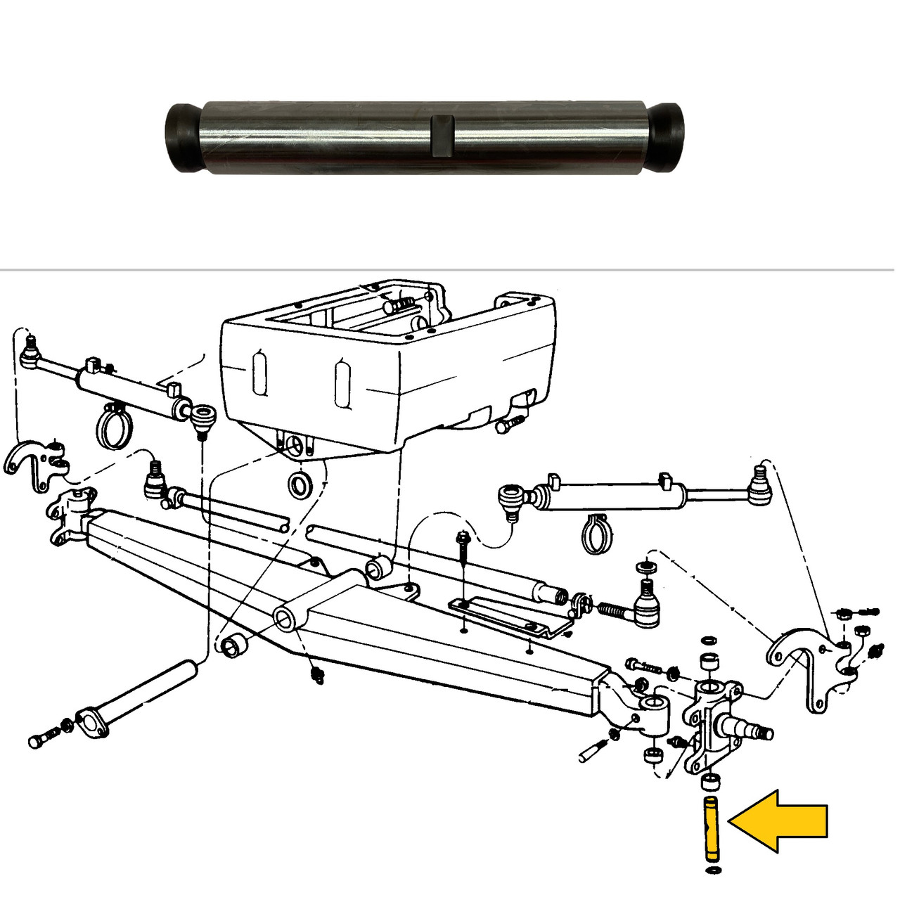 Ford Backhoe / Tractor Spindle King Pin D8NN3115BA