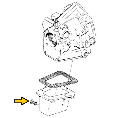 Case Shuttle Transmission Oil Pan Drain Plug D73701