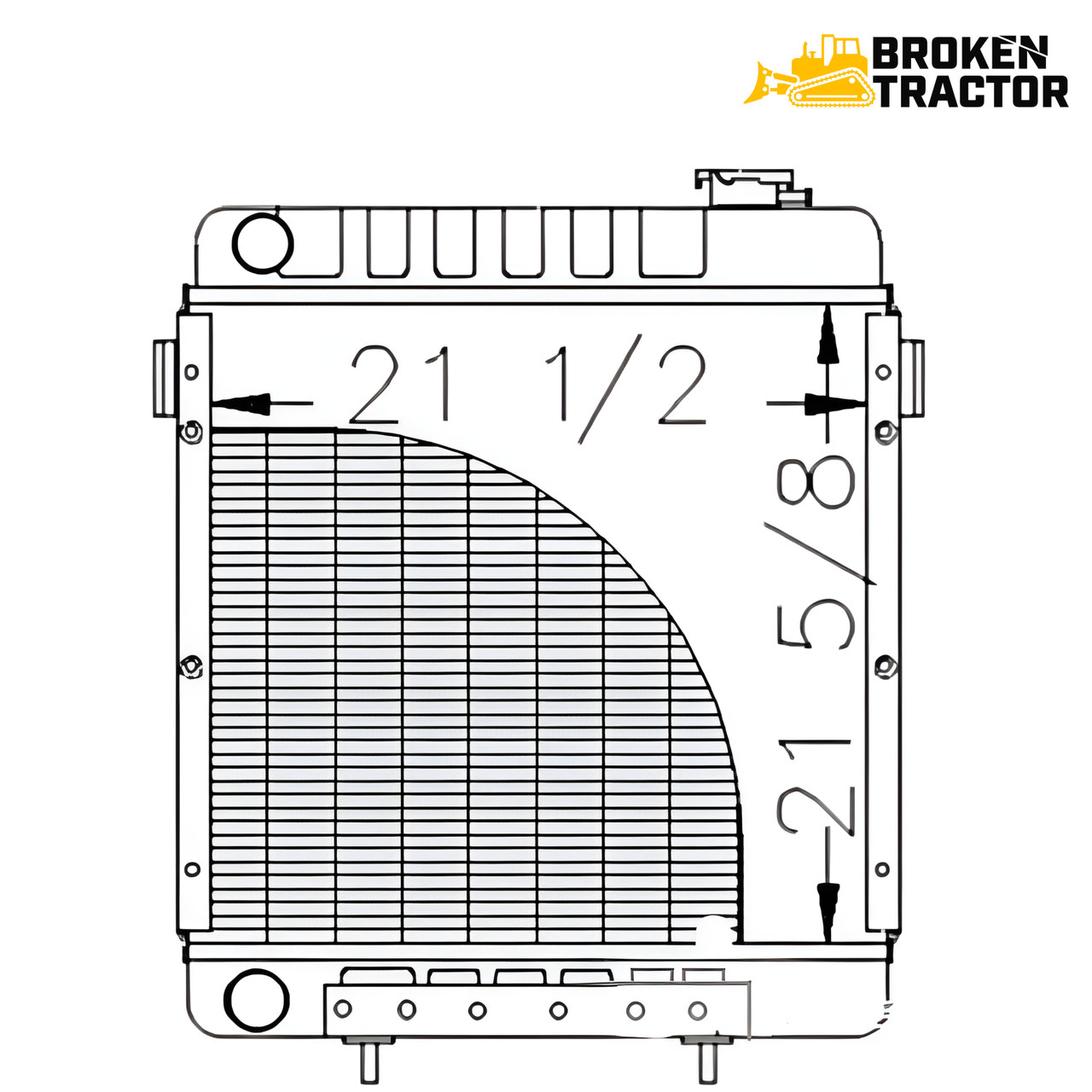 JD 270 Skid Steer Radiator | Broken Tractor | KV19380, KV239