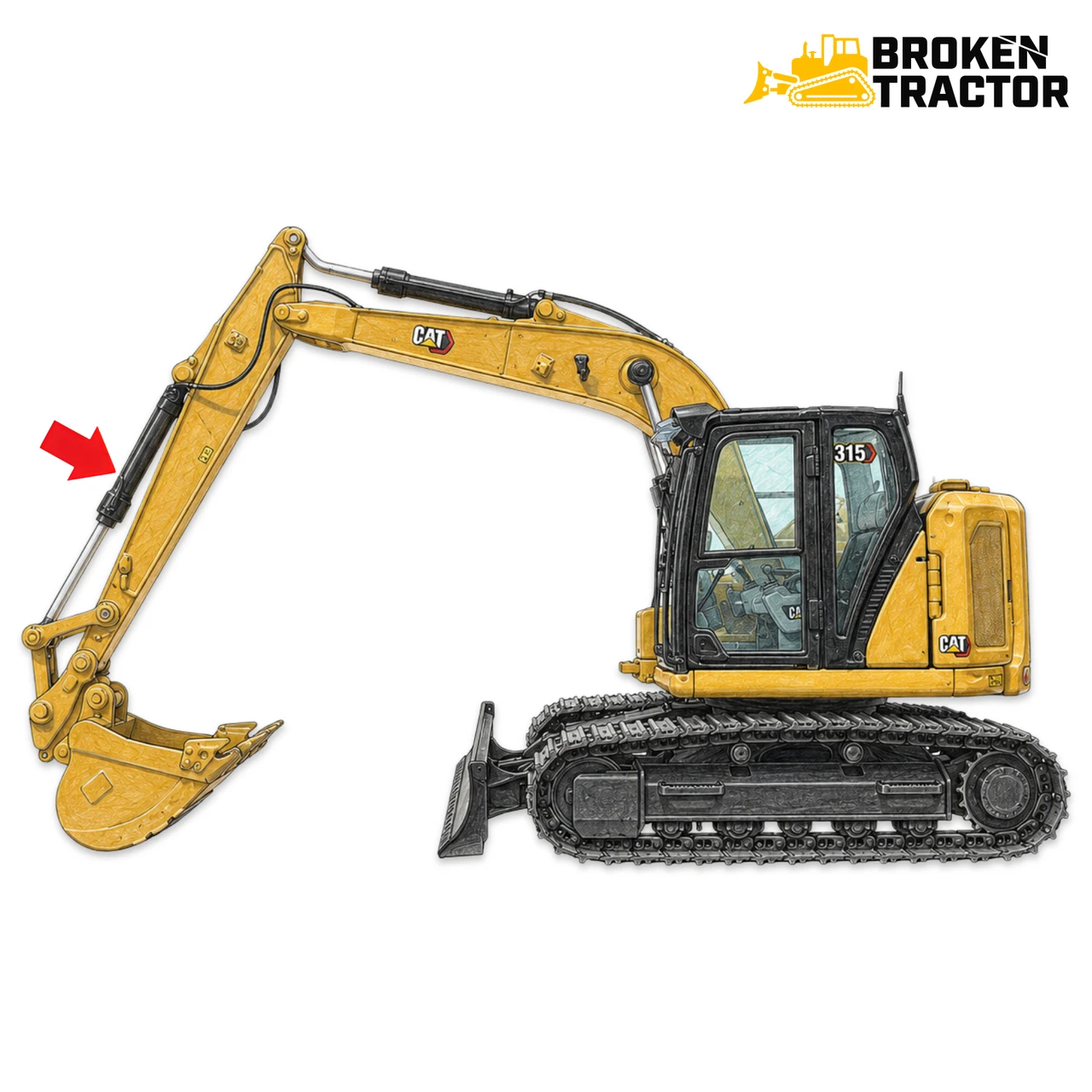 Cat Excavator Bucket Cylinders