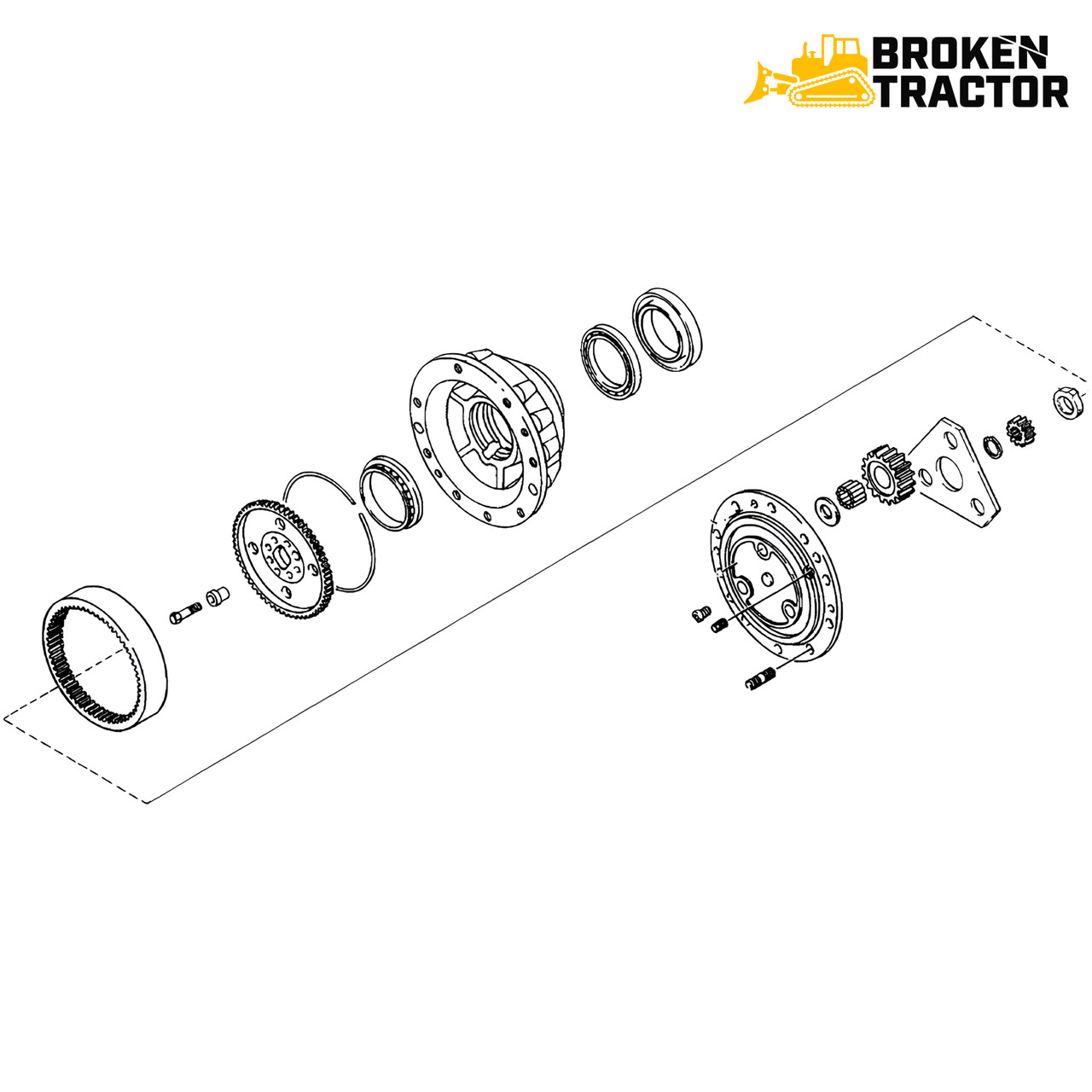 Case Backhoe Front Axle Planetary Parts