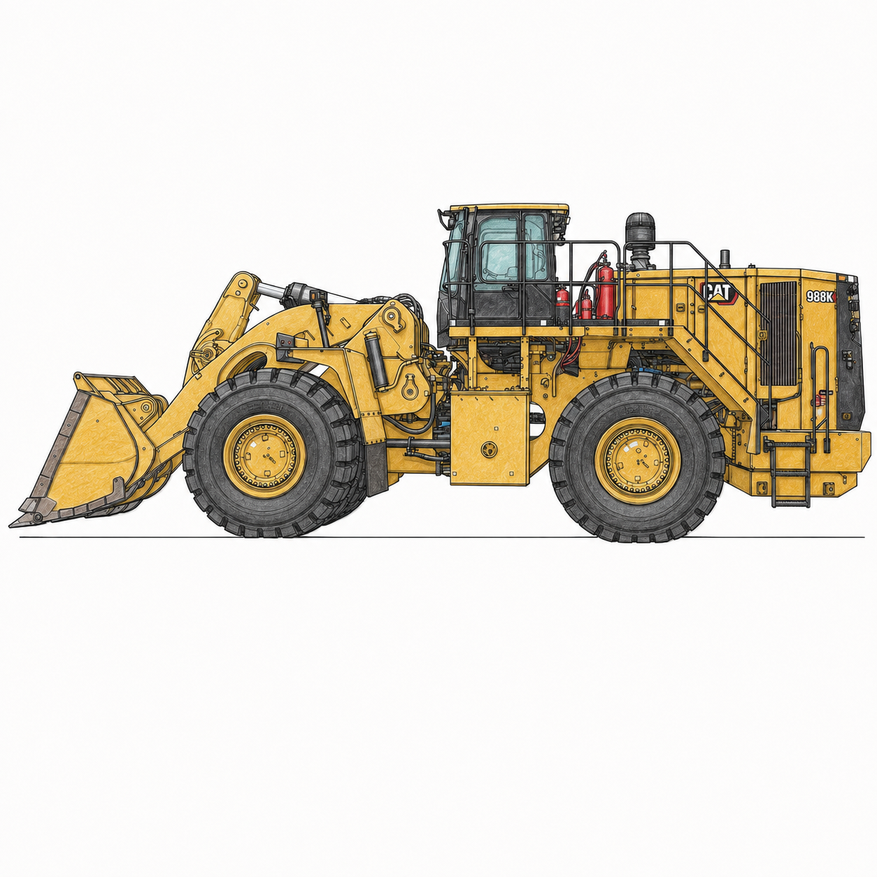 Cat 988 Series Wheel Loader Cylinders
