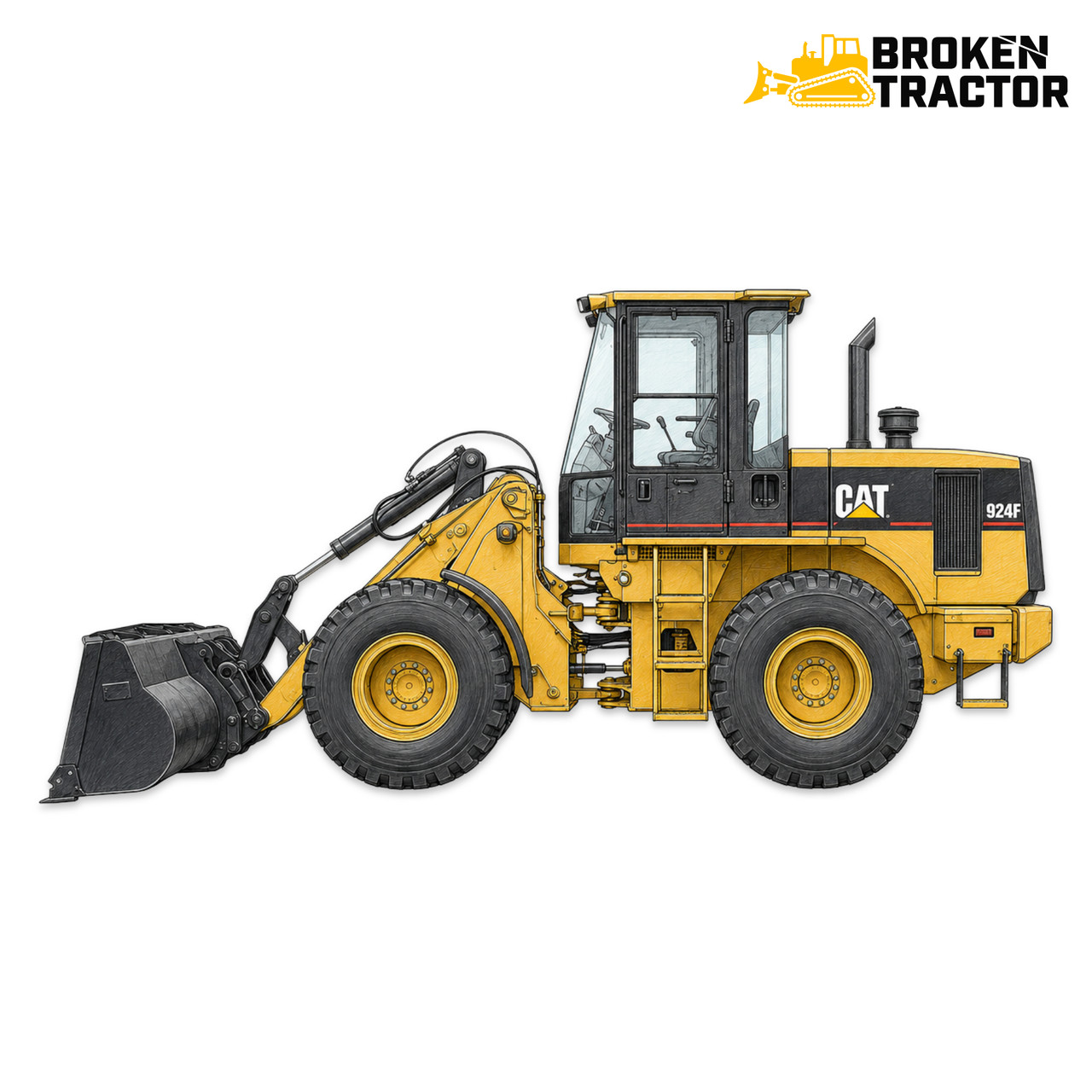 Cat Wheel Loader 924F, 924G Links, Pins & Bushings