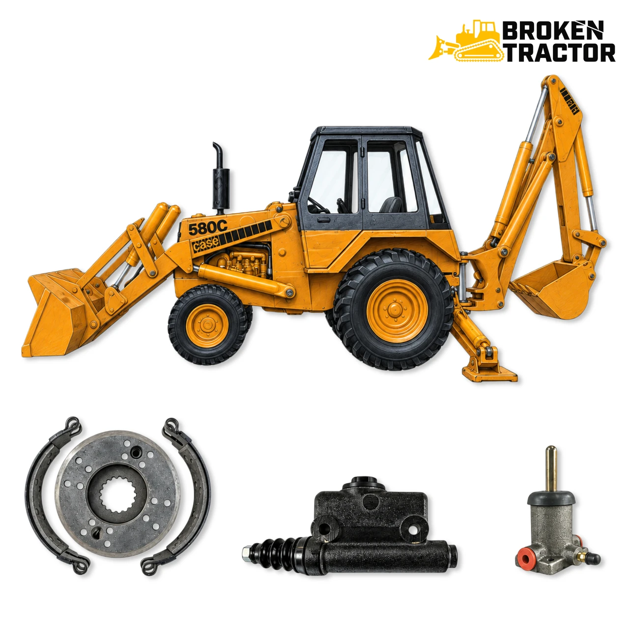 Case 480C, 580C Brake Parts
