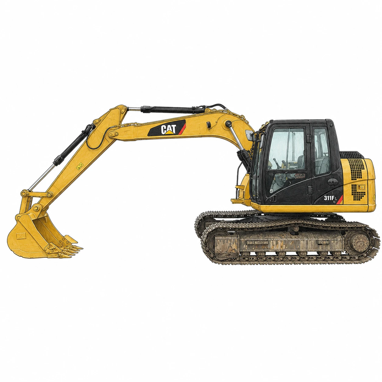 Cat E110B, E120B, 311, 311B, 311C, 312, 312B Pins