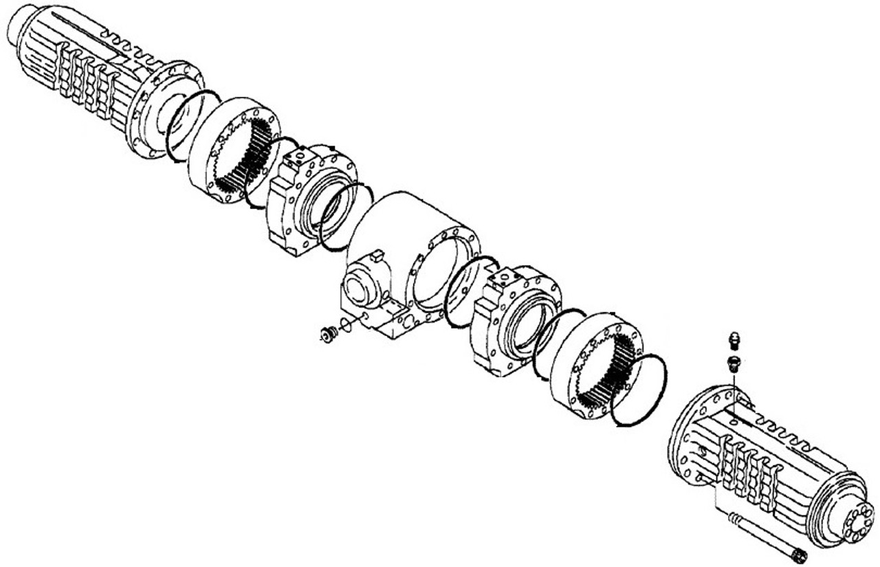 Case Backhoe Rear Axle Housing