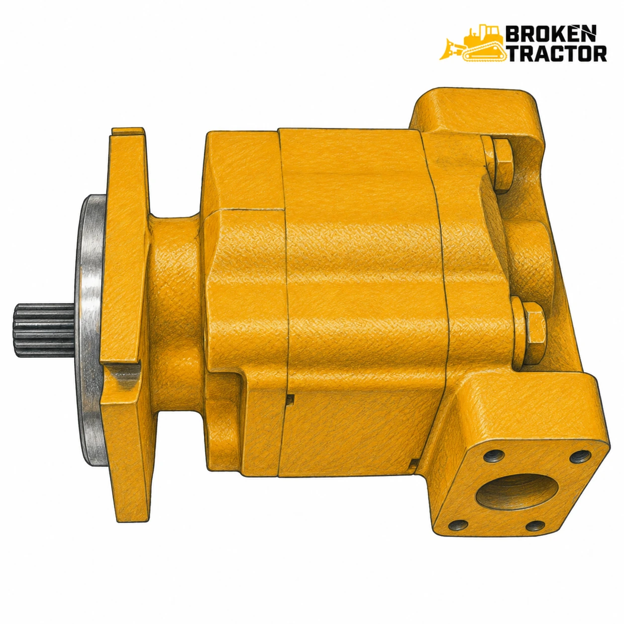 Case Dozer Hydraulic Pump