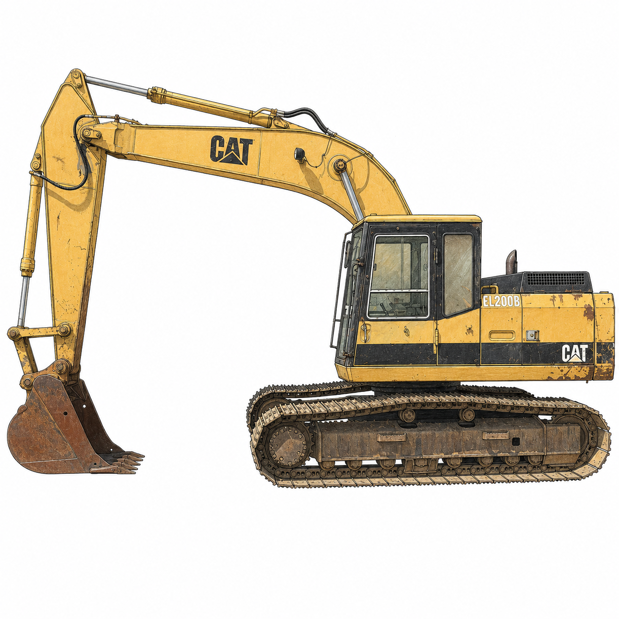 Cat EL200B, 318BL, 320 Excavator Pins