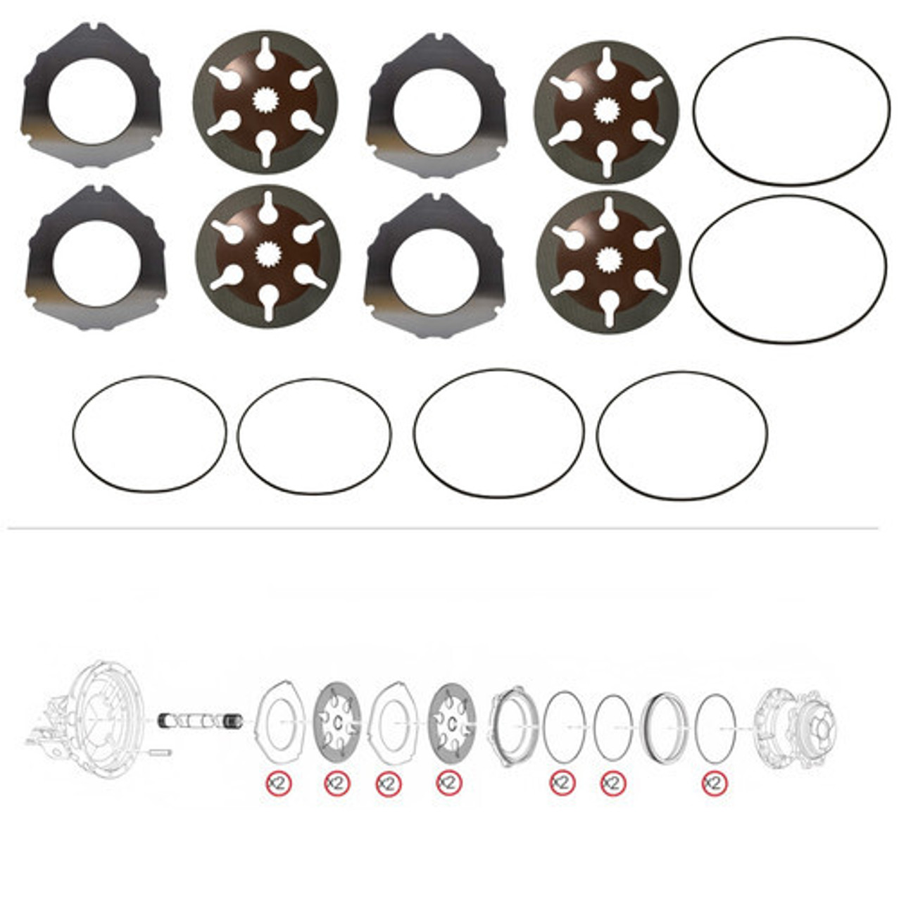 Volvo Backhoe Rear Axle Brakes