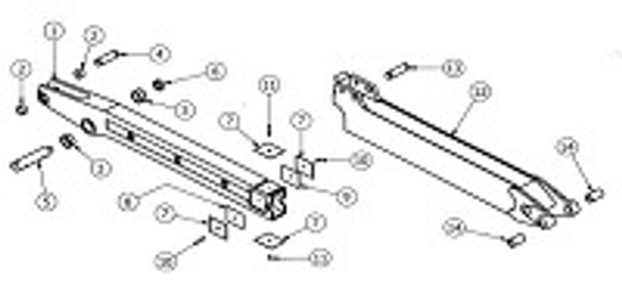 Extendahoe Dipper Arm Parts