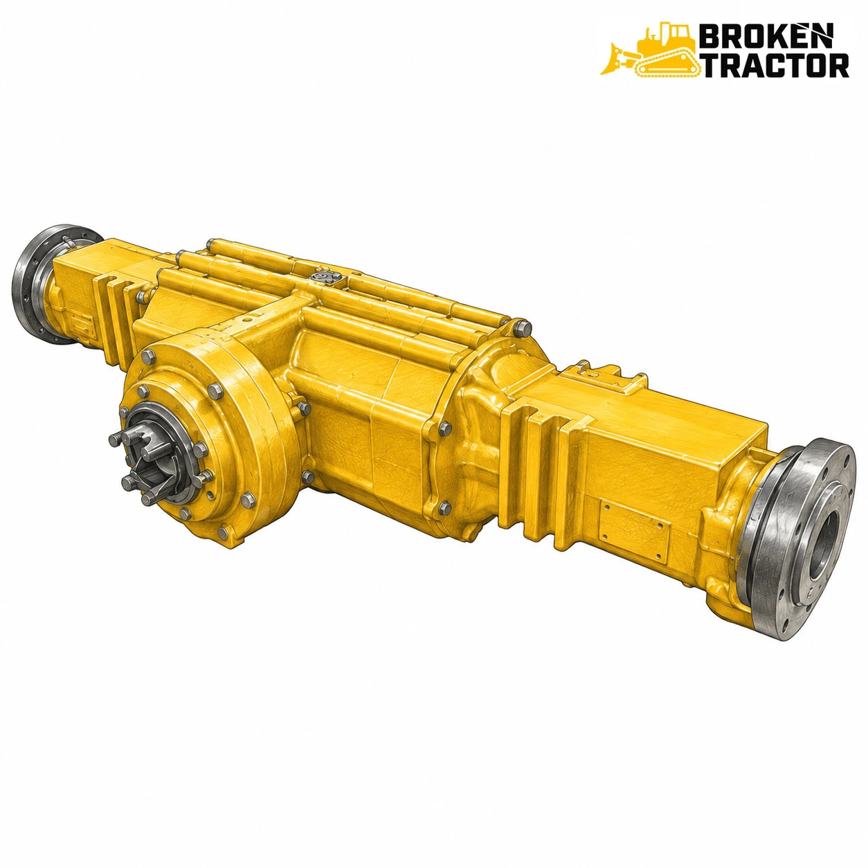 JD Backhoe Rear Axle (Complete)