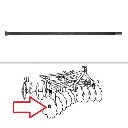 King Kutter Box Frame Disc Harrow Axle Shaft -- 178000 | Broken Tractor