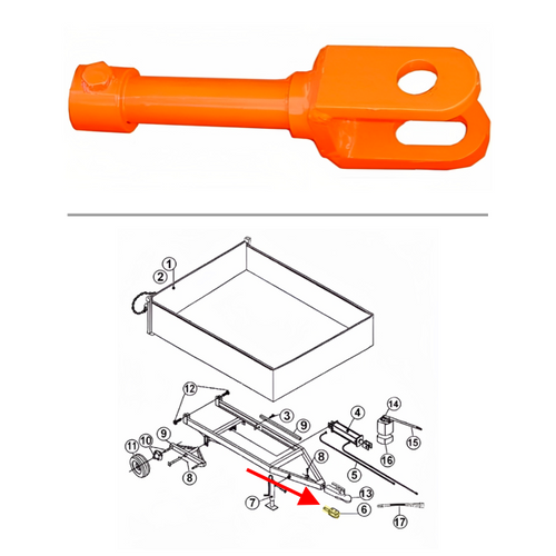 King Kutter Dump Trailer Swivel Hitch Package -- 906005