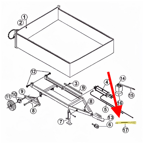 King Kutter Dump Trailer RK Adapter Kit -- 405619