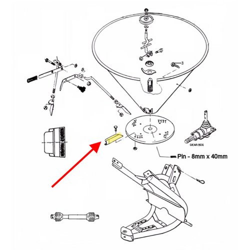 King Kutter Seeder Distributor Vane -- 509002