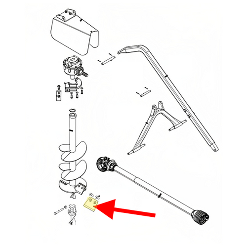 King Kutter Post Hole Digger Cutting Edge Bolt Kit -- 570107