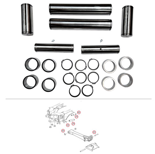 Stabilizer Outrigger Pin & Bushing Kit | Broken Tractor