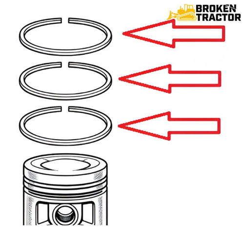 JCB Engine Piston Ring Kit +0.50mm Oversized