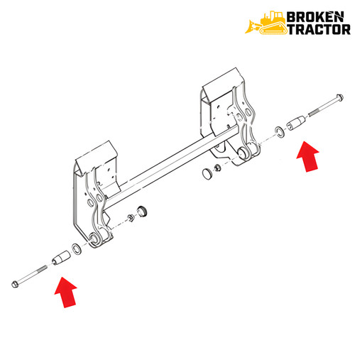 Coupler Pin & Bolt Kit | Broken Tractor | 87597878K