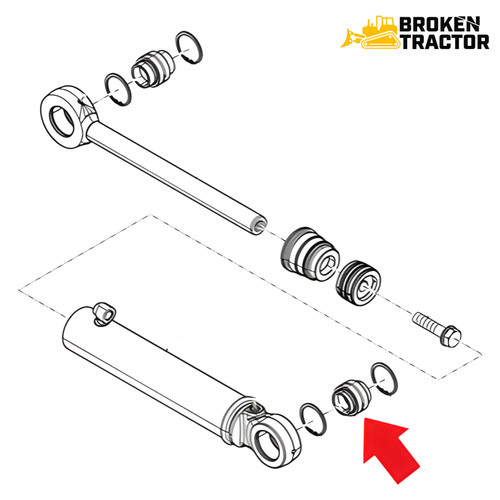 Case Dozer Blade Angle Cylinder Tube Swivel Bushing