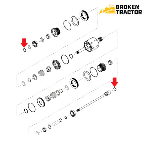 CASE Backhoe Transmission Seal Ring | Broken Tractor | 35864