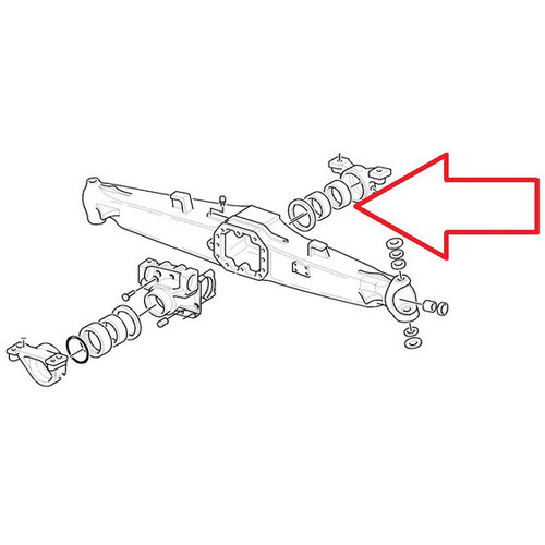 Bobcat Backhoe Front Axle Pivot Bushing -- 100288-64P