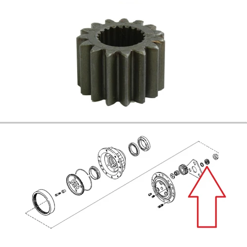 Caterpillar Backhoe 4x4 Front Drive Sun Gear -- 3215360