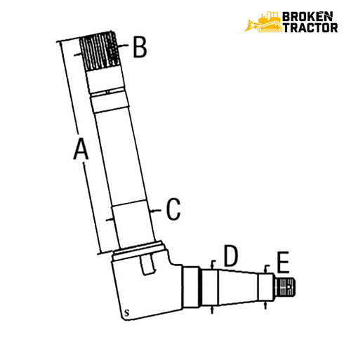 Left-Hand Spindle (LH) for Ford/New Holland Compact Tractors - SBA330302070 Left-Hand Spindle (LH) for Ford/New Holland Compact Tractors - SBA330302070