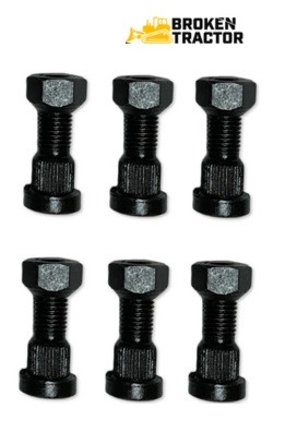 Case Stud & Nut Set (9/16) – 6 Pack | Broken Tractor