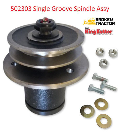 Spindle Assembly for King Kutter Finish Mowers – Single & Double Groove (4'–7')