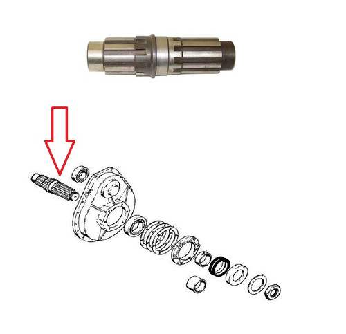 Case Dozer Final Drive Sprocket Shaft 310, 350, 350B -- 11853