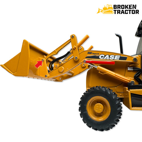 Case 580N, 580 Super N Pin Kit, Loader Bucket Drag Link to Loader Bucket