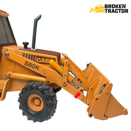 Case 580K, Super K Bucket Cylinder Rod to Loader Frame Pin Kit Case 580K, Super K Bucket Cylinder Rod to Loader Frame Pin Kit
