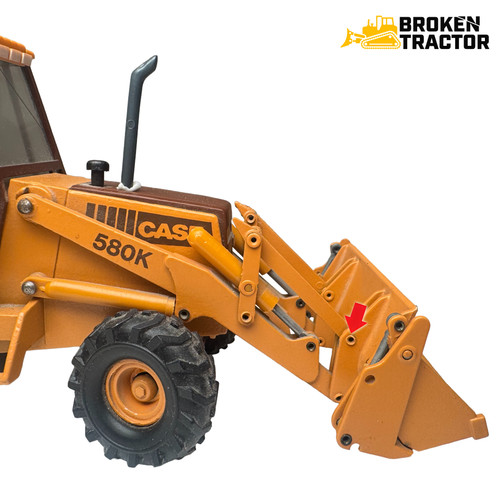 Case 580K, Super K Backhoe Loader Bucket Drag Link Pin Kit