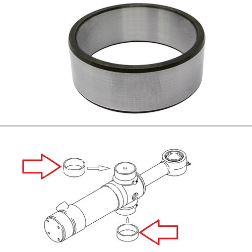 Case Backhoe Swing Cylinder Tube Bushing 580L, 580 Super L, 580M, 580 Super M -- 124568A2