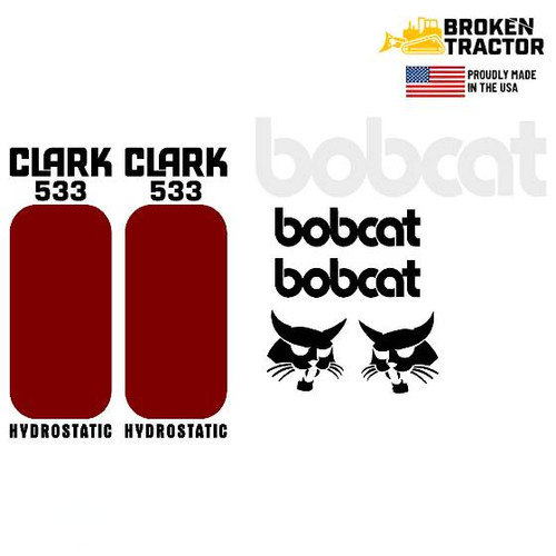 Decal Set for Bobcat S160 Skid Steer | Broken Tractor