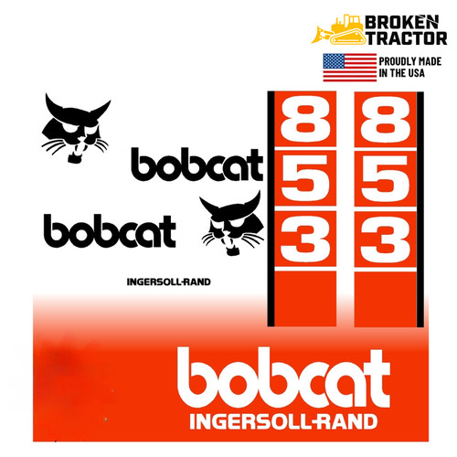 Decal Set for Bobcat 853 Skid Steer
