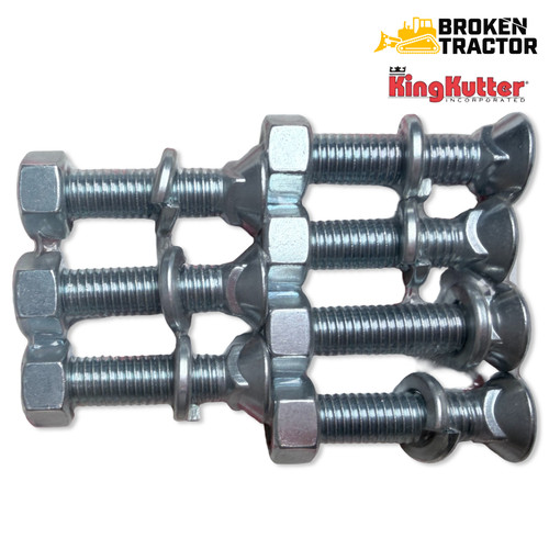 Skid shoe mounting bolt kit for King Kutter Dual Edge grader