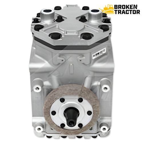 York-type A/C compressor for Case 580D backhoe