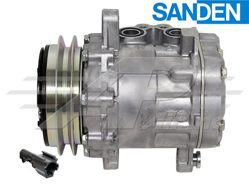 OE Sanden Compressor SD7B10 for Case CX75SR & CX80 Excavators, part number KHR3536