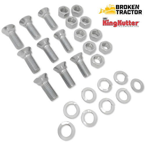 Replacement hardware for King Kutter box and rear blades