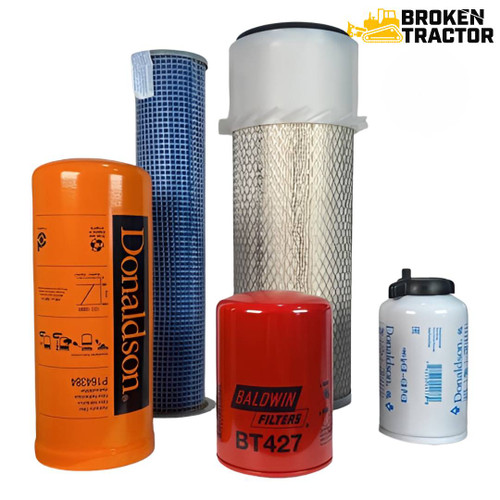 Case 1840, 1845C Skid Steer Filter Kit Non Emission, 1 Fuel Filter Style