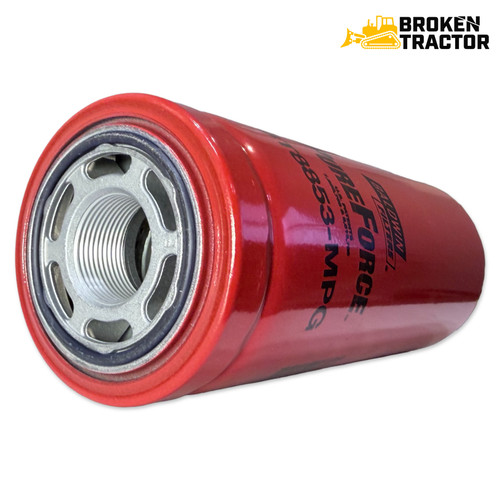 Case hydraulic spin-on filter replacement