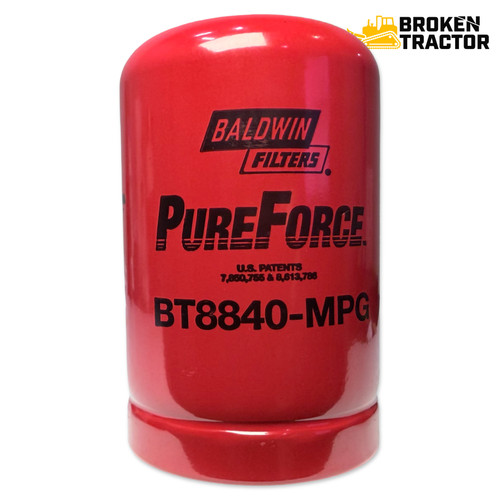 Case hydraulic spin-on filter replacement