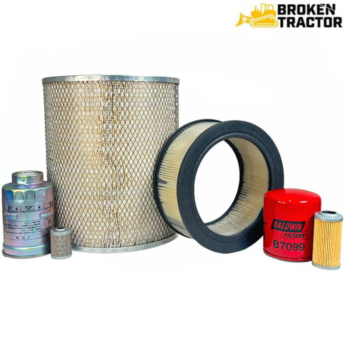 Filter Service Kit for Kubota R630 Wheel Loader with V2607 Engine