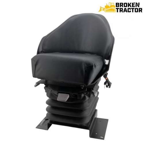 Low profile scraper seat for Caterpillar machines