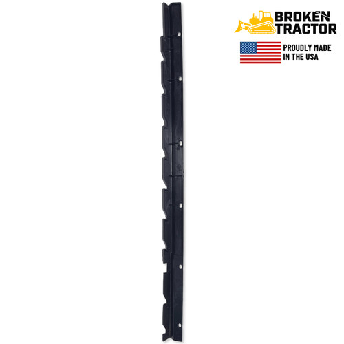 Left hand upper rear cab glass retainer bracket for Case 580K backhoe