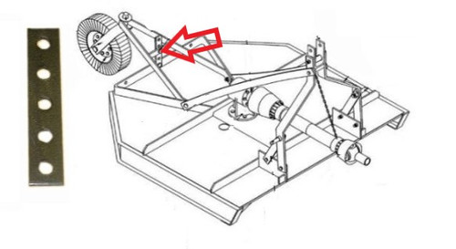 King Kutter Rotary Cutter Height Adjuster -- 310081