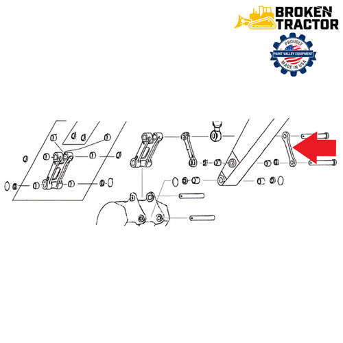 Komatsu RH Dipper Link | Broken Tractor | 202-70-64131