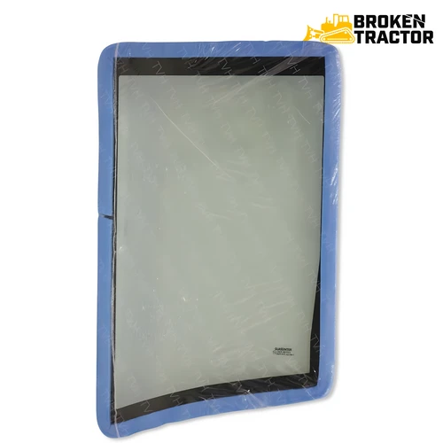 John Deere 60G excavator left side window glass FYD00005004 green tint tempered
